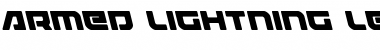 Download Armed Lightning Leftalic Font Download Armed Lightning Leftalic Font