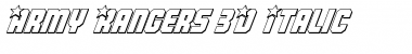 Download Army Rangers 3D Italic Font Download Army Rangers 3D Italic Font