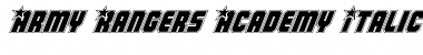 Download Army Rangers Academy Italic Font Download Army Rangers Academy Italic Font