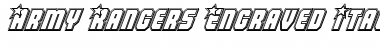 Download Army Rangers Engraved Italic Font Download Army Rangers Engraved Italic Font