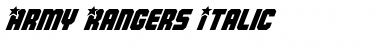 Download Army Rangers Italic Font Download Army Rangers Italic Font
