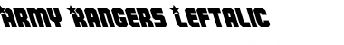 Download Army Rangers Leftalic Font Download Army Rangers Leftalic Font