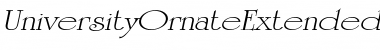 Download UniversityOrnateExtended Font Download UniversityOrnateExtended Font