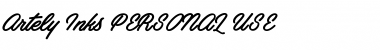 Download Artely Inks PERSONAL USE Font Download Artely Inks PERSONAL USE Font