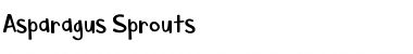 Download Asparagus Sprouts Font Download Asparagus Sprouts Font