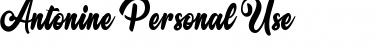 Download Antonine Personal Use Font Download Antonine Personal Use Font