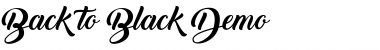Download Back to Black Demo Font Download Back to Black Demo Font