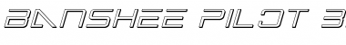 Download Banshee Pilot 3D Italic Font Download Banshee Pilot 3D Italic Font
