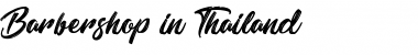 Download Barbershop in Thailand Font Download Barbershop in Thailand Font