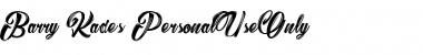Download Barry Kades_PersonalUseOnly Font Download Barry Kades_PersonalUseOnly Font