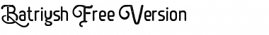 Download Batriysh Free Version Font Download Batriysh Free Version Font
