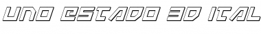Download Uno Estado 3D Italic Font Download Uno Estado 3D Italic Font