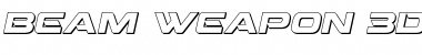 Download Beam Weapon 3D Italic Font Download Beam Weapon 3D Italic Font