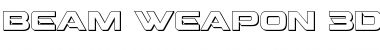 Download Beam Weapon 3D Font Download Beam Weapon 3D Font