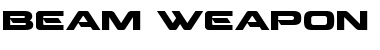 Download Beam Weapon Expanded Font Download Beam Weapon Expanded Font