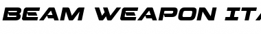 Download Beam Weapon Italic Font Download Beam Weapon Italic Font