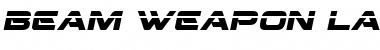 Download Beam Weapon Laser Italic Font Download Beam Weapon Laser Italic Font