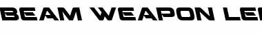 Download Beam Weapon Leftalic Font Download Beam Weapon Leftalic Font