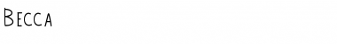 Download Becca Font Download Becca Font