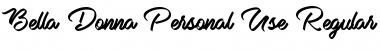 Download Bella Donna Personal Use Font Download Bella Donna Personal Use Font