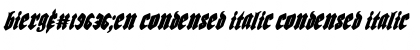 Download Bierg䲴en Condensed Italic Font Download Bierg䲴en Condensed Italic Font