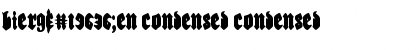 Download Bierg䲴en Condensed Font Download Bierg䲴en Condensed Font