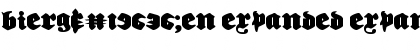 Download Bierg䲴en Expanded Font Download Bierg䲴en Expanded Font