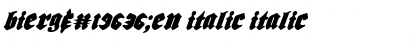 Download Bierg䲴en Italic Font Download Bierg䲴en Italic Font