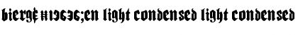 Download Bierg䲴en Light Condensed Font Download Bierg䲴en Light Condensed Font
