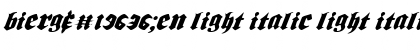 Download Bierg䲴en Light Italic Font Download Bierg䲴en Light Italic Font