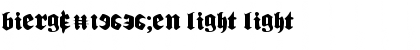 Download Bierg䲴en Light Font Download Bierg䲴en Light Font
