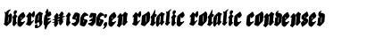 Download Bierg䲴en Rotalic Font Download Bierg䲴en Rotalic Font