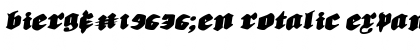 Download Bierg䲴en Rotalic Expanded Font Download Bierg䲴en Rotalic Expanded Font
