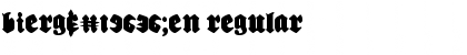 Download Bierg䲴en Font Download Bierg䲴en Font