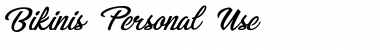 Download Bikinis Personal Use Font Download Bikinis Personal Use Font