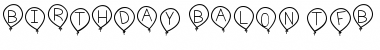 Download birthday balon tfb Font Download birthday balon tfb Font