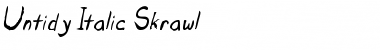 Download Untidy Italic Skrawl Font Download Untidy Italic Skrawl Font