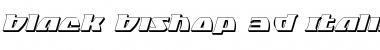 Download Black Bishop 3D Italic Font Download Black Bishop 3D Italic Font