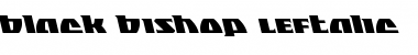 Download Black Bishop Leftalic Font Download Black Bishop Leftalic Font