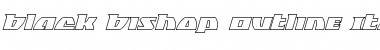 Download Black Bishop Outline Italic Font Download Black Bishop Outline Italic Font