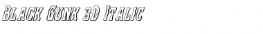 Download Black Gunk 3D Italic Font Download Black Gunk 3D Italic Font
