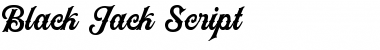 Download Black Jack Script Font Download Black Jack Script Font