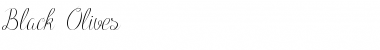 Download Black Olives Font Download Black Olives Font