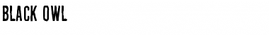 Download Black Owl Font Download Black Owl Font