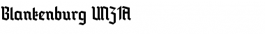 Download Blankenburg_UNZ1A Font Download Blankenburg_UNZ1A Font