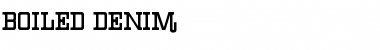 Download Boiled Denim Font Download Boiled Denim Font