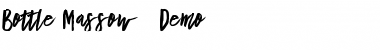 Download Bottle Massow Demo Font Download Bottle Massow Demo Font