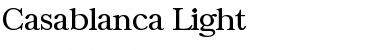 Download Casablanca-Light Font Download Casablanca-Light Font