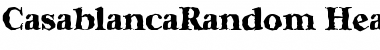 Download CasablancaRandom-Heavy Font Download CasablancaRandom-Heavy Font