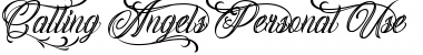 Download Calling Angels Personal Use Font Download Calling Angels Personal Use Font